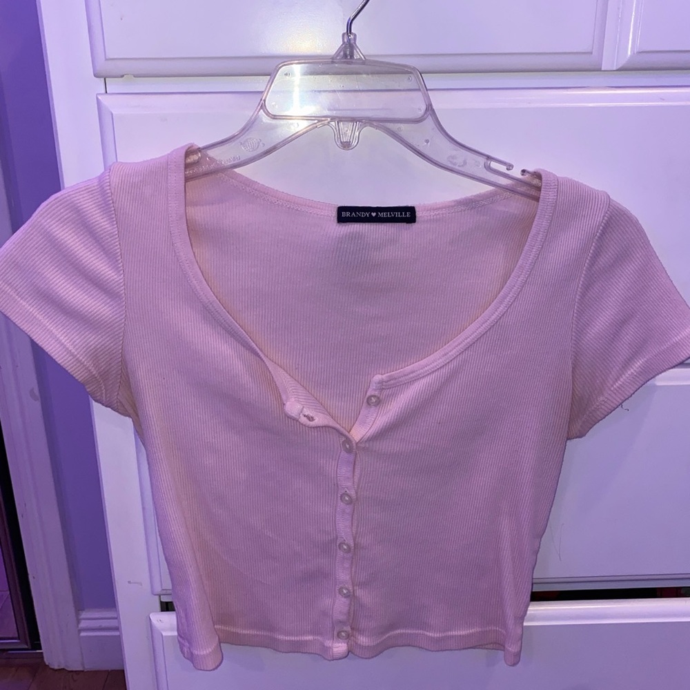 Brandy Melville Pink Zelly top